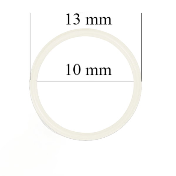 Argolas para lingerie 10 mm, cor Leitoso – 1000 un.