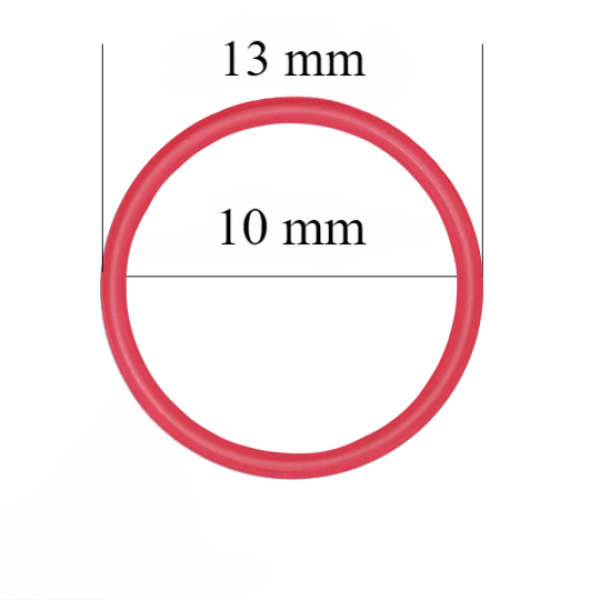 Argolas para lingerie 10 mm, cor Vermelho – 1000 un.