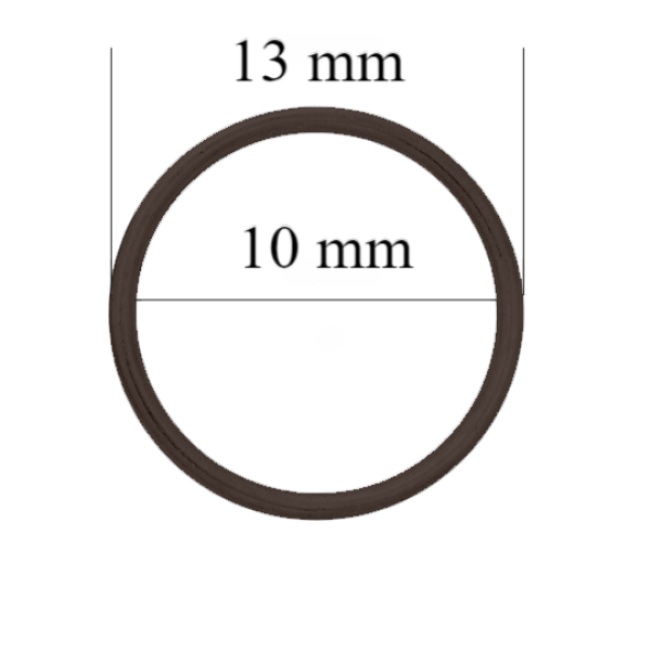 Argolas para lingerie 10 mm, cor Castanho chocolate – 1000 un.