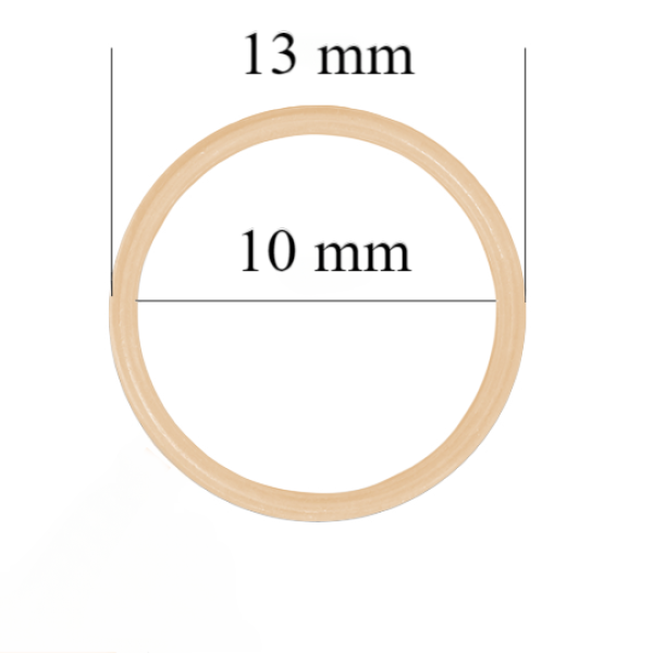 Argolas para lingerie 10 mm, cor Bege – 1000 un.