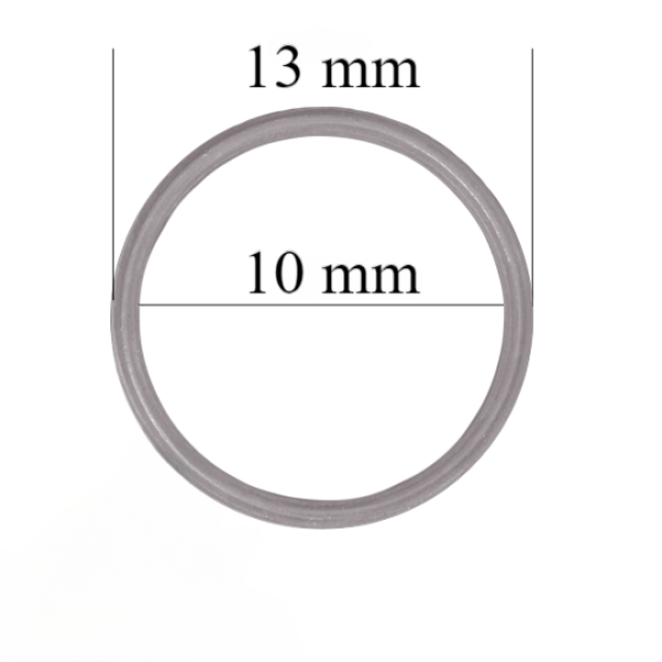 Argolas para lingerie 10 mm, cor Gaivota – 1000 un.
