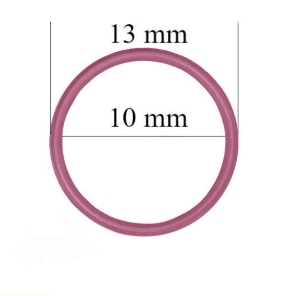 Argolas para lingerie 10 mm, cor Rubi rosa – 1000 un.