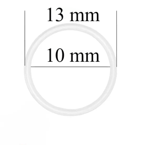 Argolas para lingerie 10 mm, cor Branco – 1000 un.