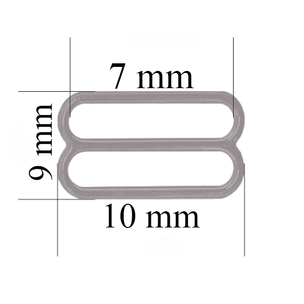 Sliders for bra 7 mm, Seagull color – 1000 pcs