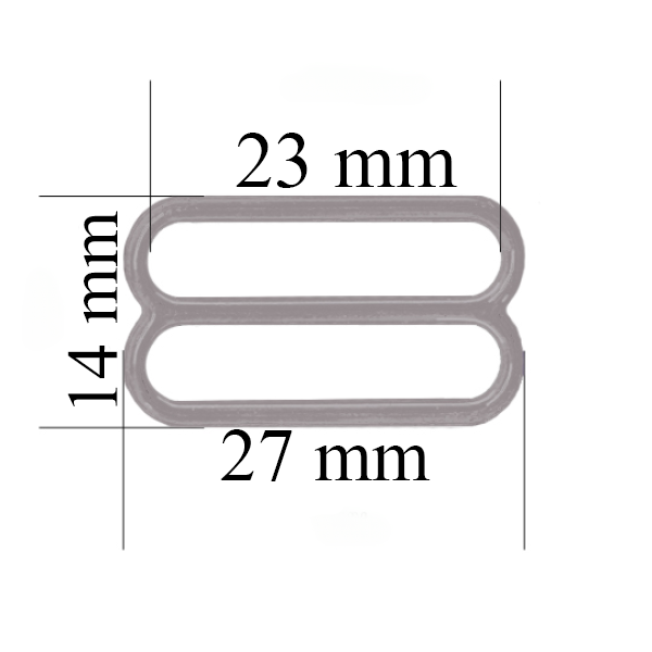 Sliders for bra 23 mm, Seagull color – 1000 pcs
