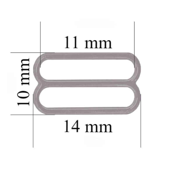 Sliders for bra 11 mm, Seagull color – 1000 pcs