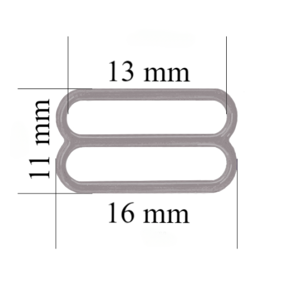 Sliders for bra 13 mm, Seagull color – 1000 pcs