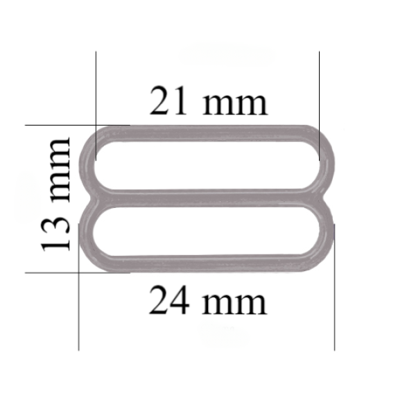 Sliders for bra 21 mm, Seagull color – 1000 pcs