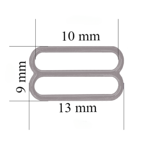 Sliders for bra 10 mm, Seagull color – 1000 pcs