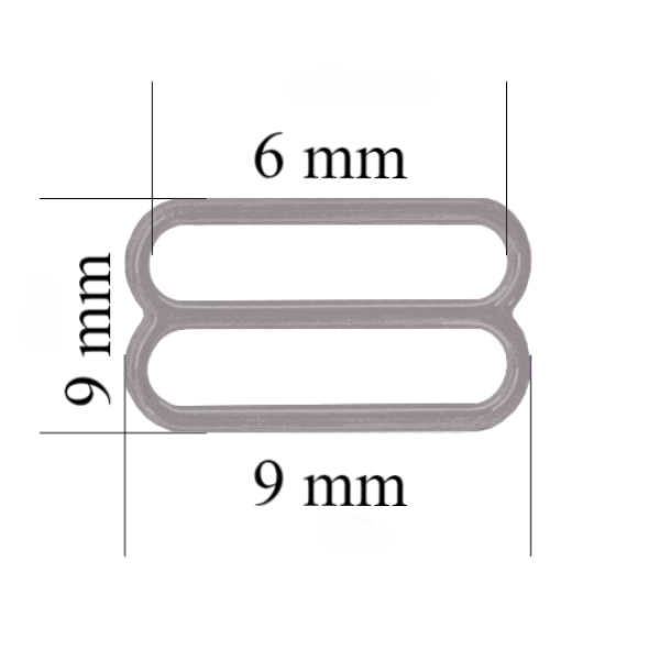 Sliders for bra 6 mm, Seagull color – 1000 pcs
