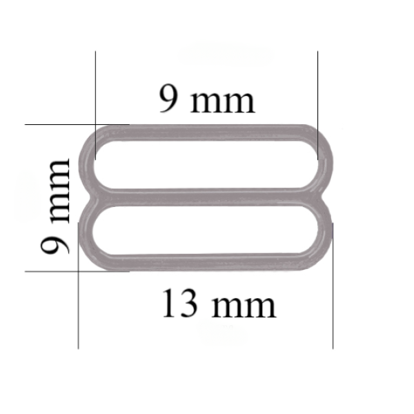 Sliders for bra 9 mm, Seagull color – 1000 pcs